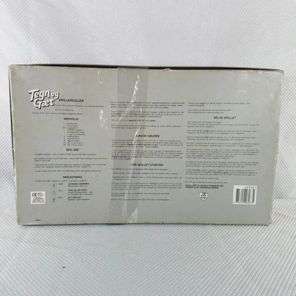 Dan Spil Tegn Og Gaet Danish Denmark Board Game Complete